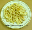फ्रेंच फ्राई - French Fries Recipe, Home Made French Fries Recipe